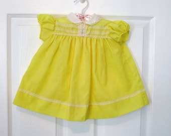 Baby Girl's Yellow Party Dress