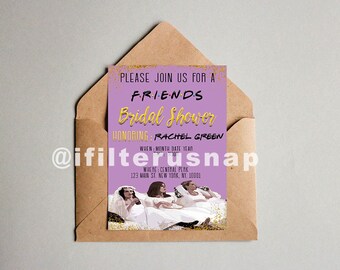 Friends Theme Bridal Shower Invitation 5x7