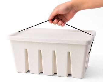 Decorative office storage, Special Xmas gift, Midori large pulp case, Japanese desk organizer, Stylish tool box, Gift for office