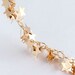50cm brass plated gold star chain