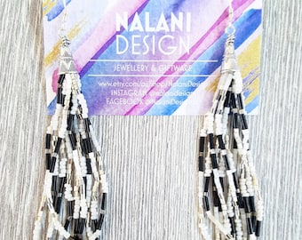 Beaded Tassel Earrings