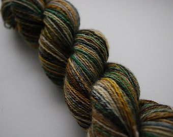 Superwash BFL Pseudo-Self-Striping Handspun Sock Yarn