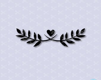 Laurel SVG, PNG, DXF, Eps Cutting files, flourish svg, flourish clipart, wedding svg, Leaf wreath svg, laurel wreath clip art vector