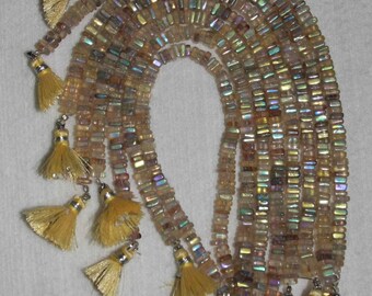AB, AB Flourite, Yellow Flourite, Flourite Heishi, AB Flourite Heishi, Natural Stone, Semi Precious, Full Strand, 5 mm, AdrianasBeads