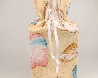 Seashells Tissue Box Cover/Kleenex Box Holder, Seashells Bathroom Accessories/Bathroom Decoration.