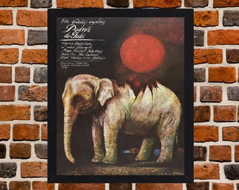 Framed A passage To India Polish Movie / Film Poster A3 Size Mounted In Black Or White Frame