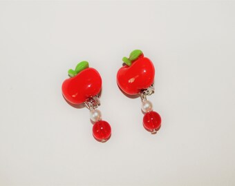 Apple earrings