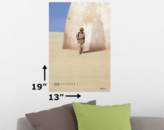 19" x 13" Star Wars Episode 1 The Phantom Menace Cinema Theater Movie Promotion Poster Print