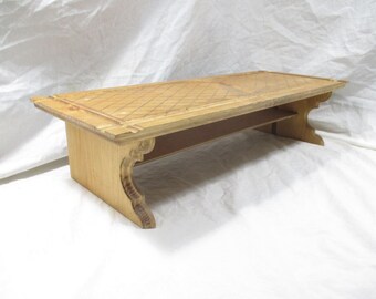Fancy Monitor Stand With Patterned Top ~ Stained