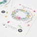 Floral stationery, wreath sticky notes, earth page markers, school supplies, flower post its, memo pad, supplies, bullet journal accessories