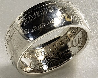 Morgan Silver dollar Handmade Ring *Curved Walls*