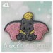 Large Ear Elephant Feltie Digital Design File - 1.75"