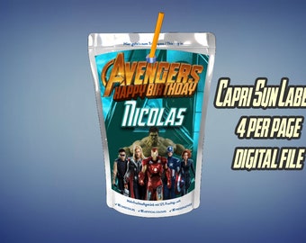 capri sun template etsy