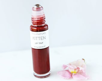 Lip Tint | Natural Lip Tint, Lip Oil with Plant Powders and Jojoba Oil | Natural Makeup | Vegan Makeup