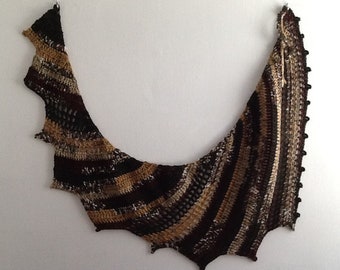 Dragon's Wing Shawl, Scarf, Cozy Shawl