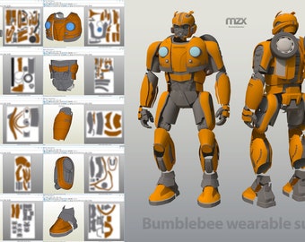 BumbleBee 2018 Wearable Suit Pepakura pattern DIY