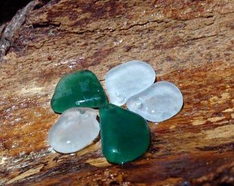 Sea Glass Beads Drilled 2 Hole mm Drilled Sea Glass For Jewelry Crafts Real Sea Glass Genuine Sea Glass Beads Beach Glass Beads Ocean Glass