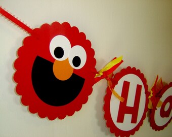 Sesame Street Elmo Birthday Banner