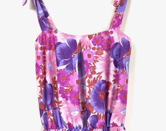 70s Floral Skater Dress