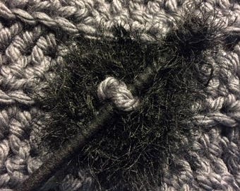 Shawl Pin Shawl Stick- Black