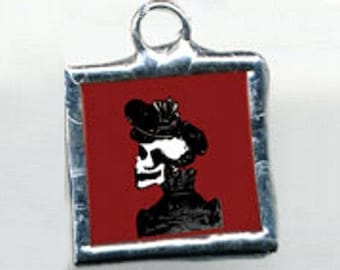 Victorian Catrina (Lady) Calavera Charm