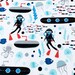 OOP Come Dive With Me Windham 41655 Whistler Studios Scuba DIver Ocean Kid Underwater Quilting 18" Half Yard Quilt 100% Cotton Fabric Sewing