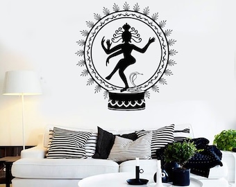 Wall Vinyl Decal Shiva Hinduism God Of Death Cool Decor 2325di