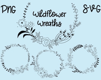Free Free 332 Wildflower Wreath Svg Free SVG PNG EPS DXF File