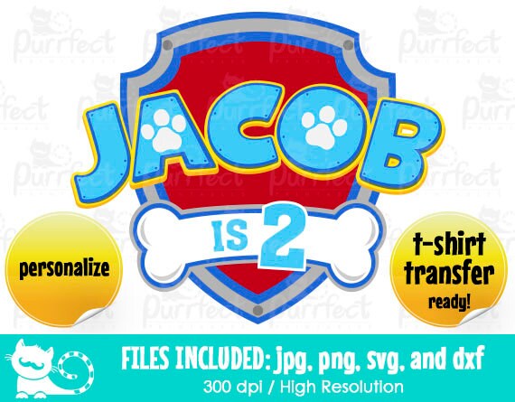 free 1st birthday paw patrol svg images