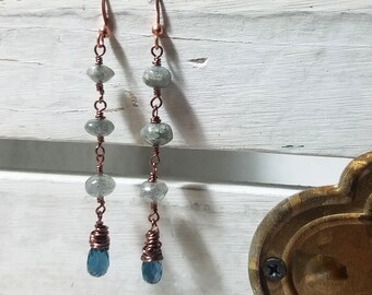 London Blue Topaz Drop Earrings