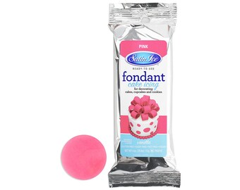 Pink Satin Ice Fondant 4 oz - bright pink fondant