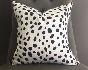 Pillow Cover, Black and White Pillow Cover, ROSITA