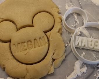 Mickey Mouse Personalized Cookie Cutter and Fondant Cutter,Disney Cookie Cutter, Party Supply,Birthday, Child Party,Children Party