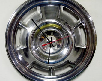 1967 Chevrolet Camaro Hubcap Clock - 67 Chevy Wall Decor