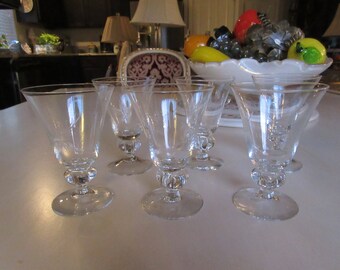 SIX GLASSES with STARS