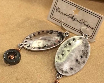 Large avante garde earrings