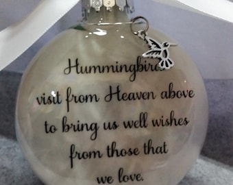 Memorial Christmas Ornament In Memory of Loved One Half My