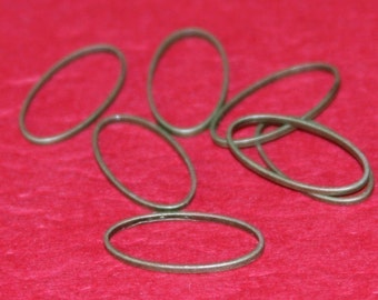 50 pcs of Antiqued brass connector links 9X16mm