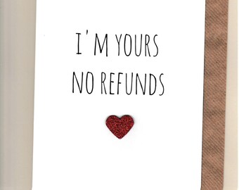 Funny ANNIVERSARY card / Husband / Wife / Partner /Humour / Banter / Fun /Rude / Cheeky / Greetingcards - No Refunds