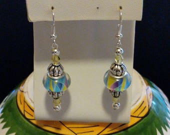 Lampwork bead earrings
