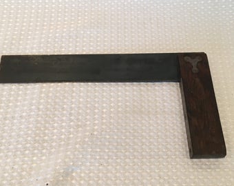 Vintage 1940's Stanley No.20 10" Square Rosewood Handle Brass Trim USA - FREE SHIPPING!
