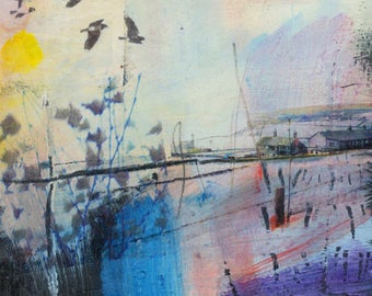 Lapwings In Flight, Shawcroft Farm. (Limited Edition Archival Print Size 2 )