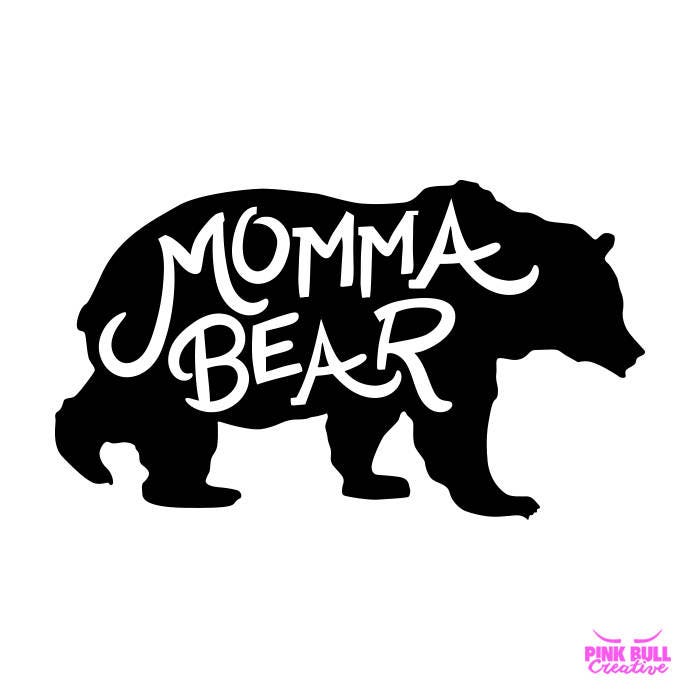 Download Momma Bear SVG cut file for Cricut Silhouette Cameo or other