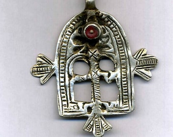 Morocco – Talisman – Amulet “Gate of Paradis” old Silver Pendant for necklace