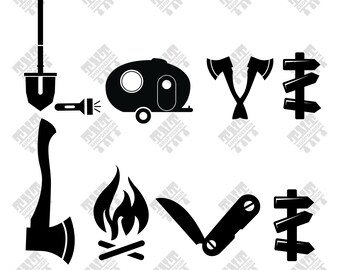 Love Camping svg - Love Camping vector - Love Camping digital clipart for Print, Design or more, files download svg, png, dxf