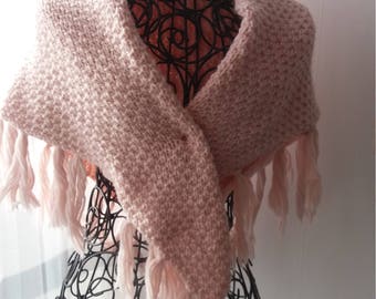 Scarf/shawl with fringe - shawl