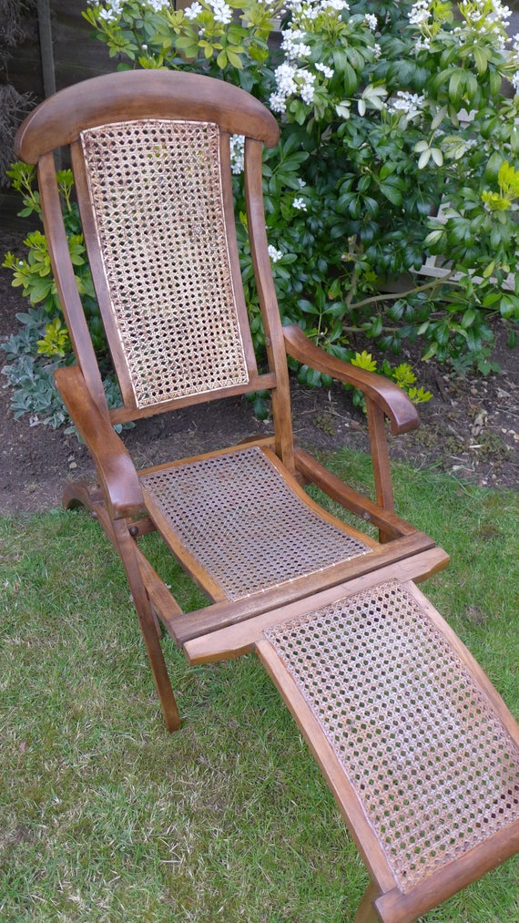 Antique Steamer Chair Early 20th Century - Antique Steamer Chair Early 20th Century
