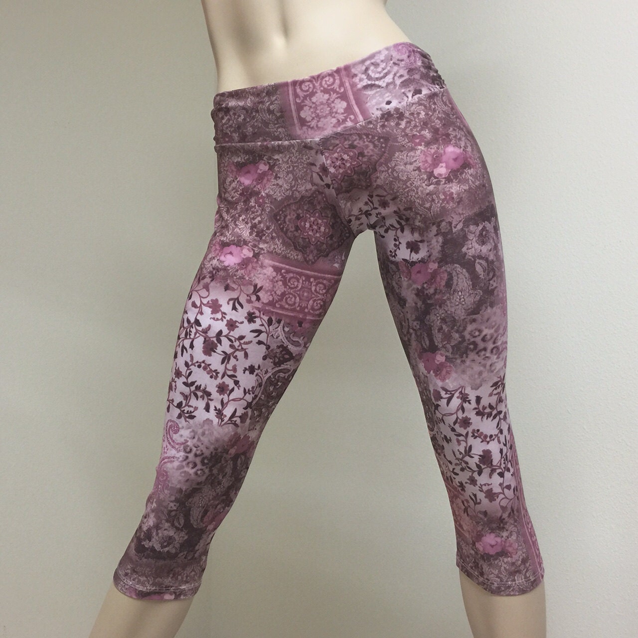 purple paisley pants