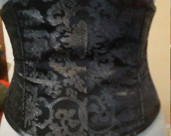Stainless steel boned Brocade underbust corsets, triple layered and made to order