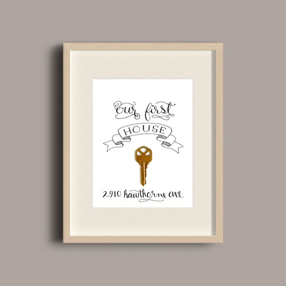 Our First House Apartment Home Or Place Printable Key Frame Our First House Apartment Home Or Place Printable Key Frame